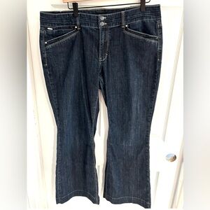 White House Black Market Dark Wash Jeans – Size 16R – Low Rise Bootcut